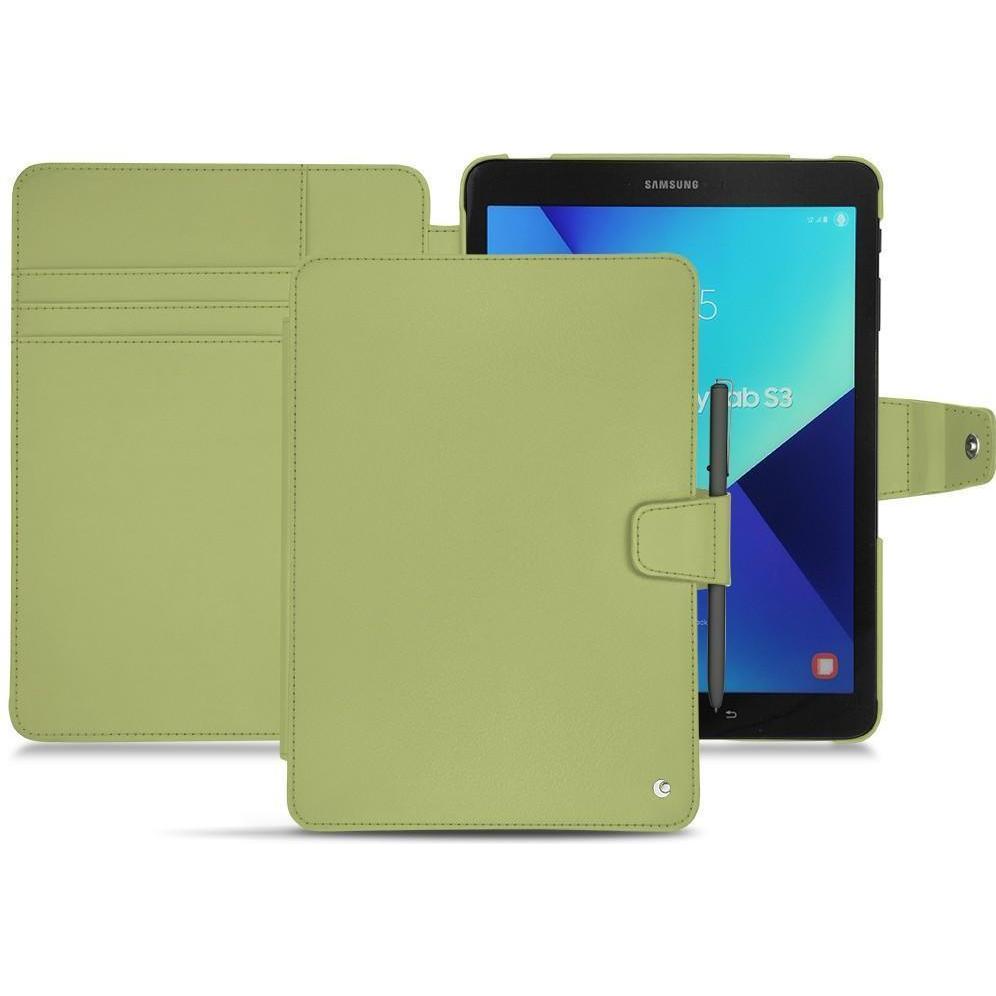 Noreve Lederschutzhülle Wallet (Galaxy Tab S3 9.7 (2017)), Tablet Hülle, Grün