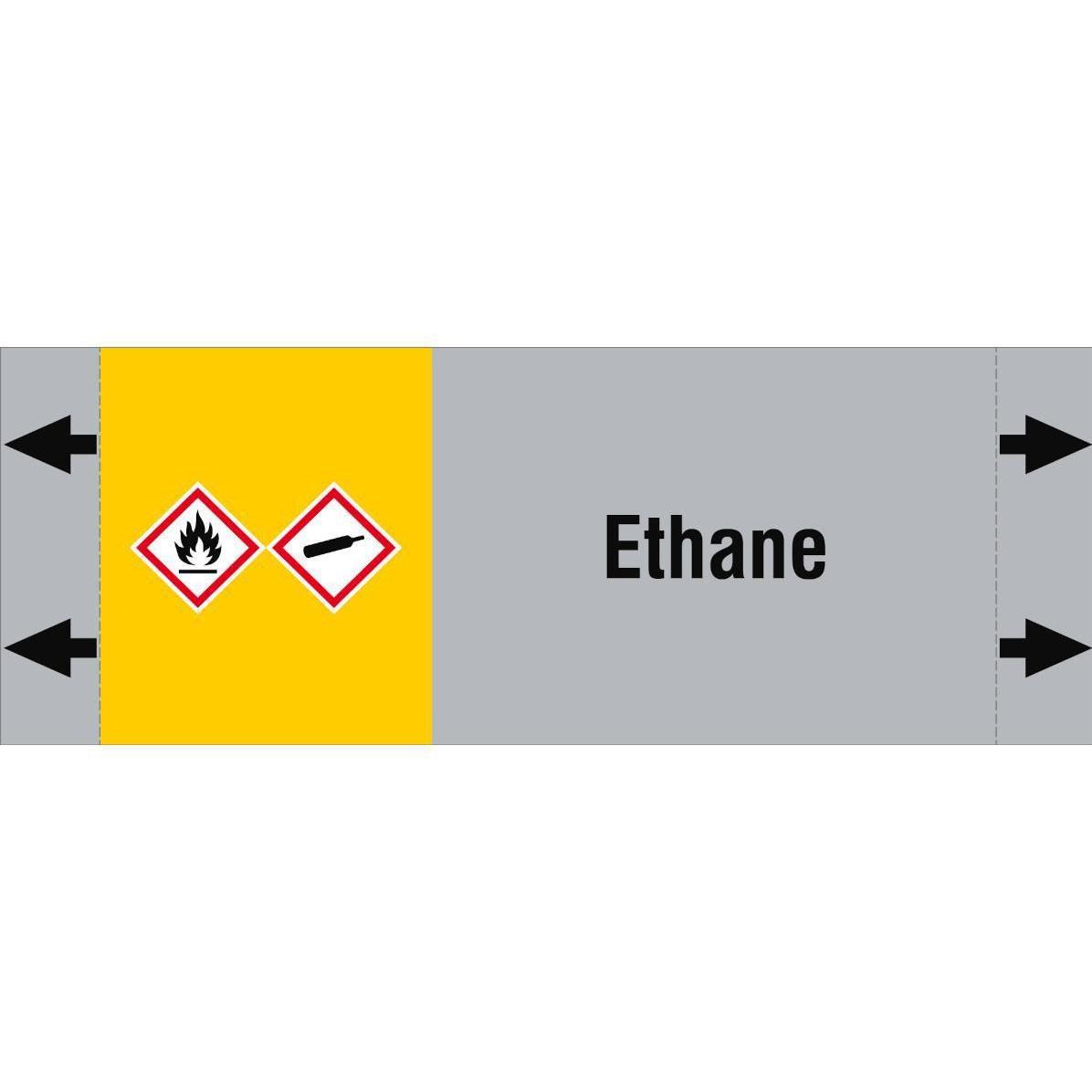 Brady, Etiketten, ISO 20560 Pipe Markers - Gas