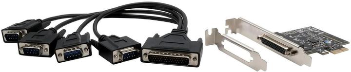 Image du produit Exsys Carte PCIe 4S série RS-232 de GmbH, câble Octopus (ASIX)