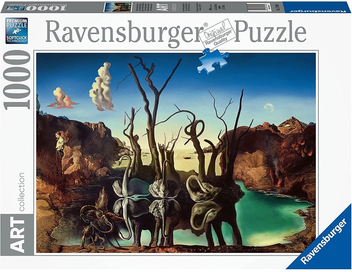 Produktbild Ravensburger Dali: Schwäne, die Elefanten spiegeln (1000 Teile)