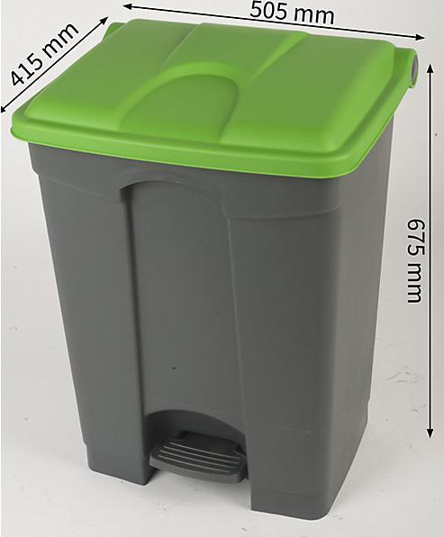 Immagine prodotto kaiserkraft Cestino di plastica a pedali (70 l)