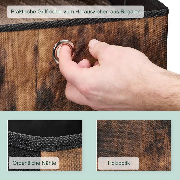 Produktbild Relaxdays 6x Aufbewahrungsbox (33 cm, 36 l, 6x)