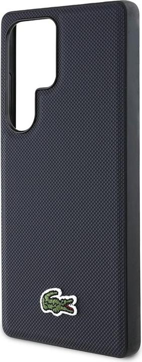 Productafbeelding Lacoste Case Iconic Petit Pique Woven Logo MagSafe to Samsung Galaxy S25 Ultra navy (Samsung Galaxy S25 Ultra)