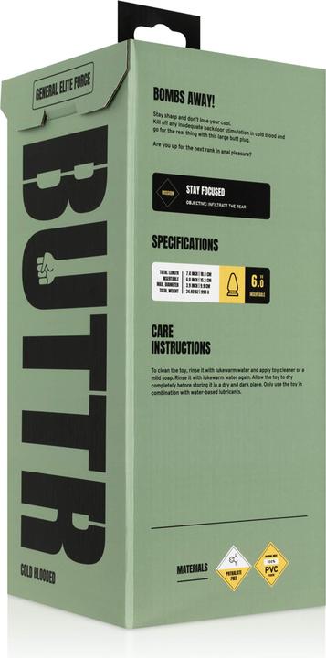 Produktbild Buttr Cold Blooded Strukturierter Butt Plug