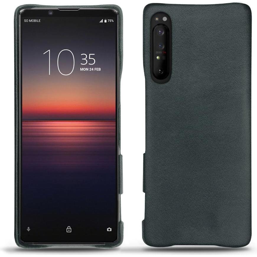 Noreve Lederschutzhülle (Sony Xperia 1 II), Smartphone Hülle, Blau