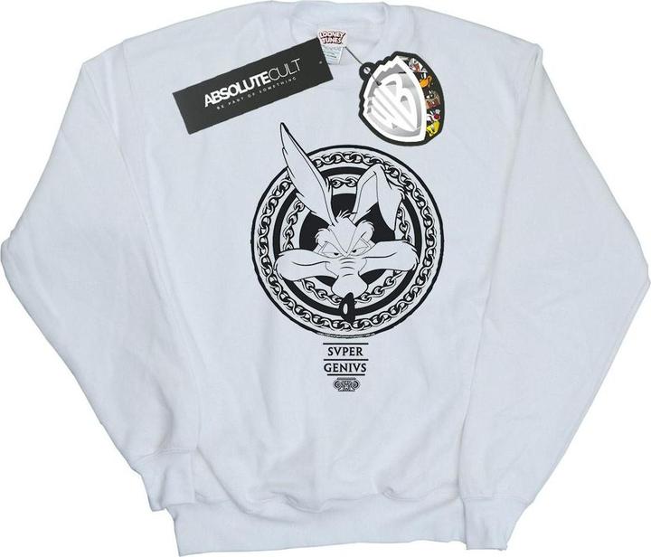 Actual product image Looney Tunes Mens Wile E Coyote Super Genius Sweatshirt (5XL)