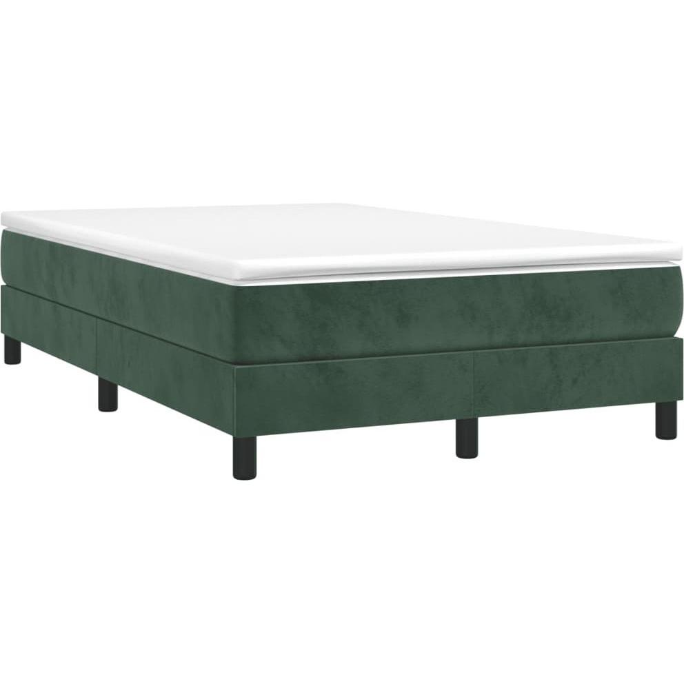VidaXL, Bett, Bo x springbett mit Matratze 120 x 190 cm Samt (120 x 190 cm)