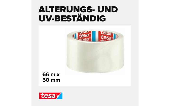 Produktbild tesa tesapack SOLID & STRONG Packband, leise abrollbar (50 mm)