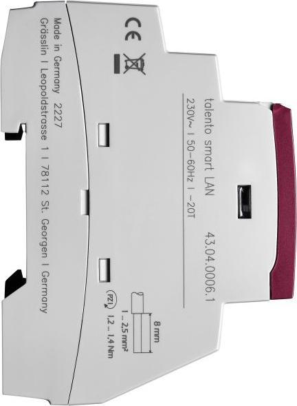 Actual product image Grässlin REG interface talento smart LAN, Bluetooth, 230V