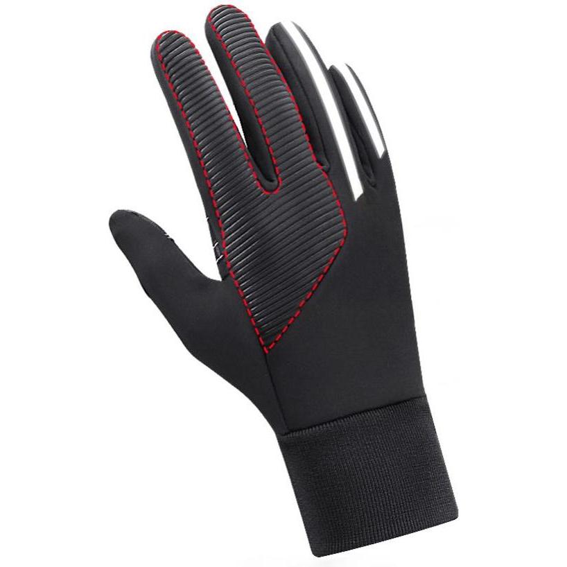 Thumbnail - Hurtel, Damen, Handschuhe, Isolierte, rutschfeste Sport-Handyhandschuhe (Grösse XL) – schwarz, Schwarz, (XL)