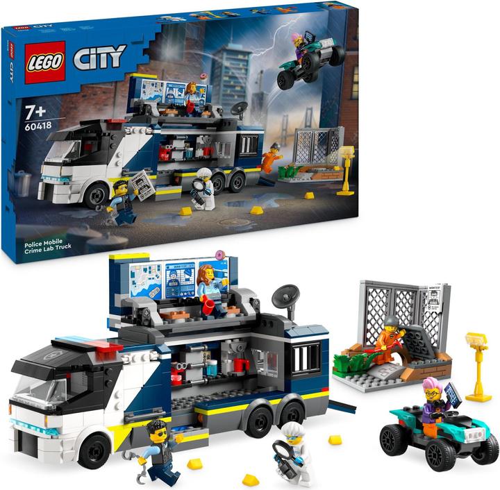 Immagine prodotto LEGO 60418 Camion della polizia con laboratorio (60418, LEGO City)