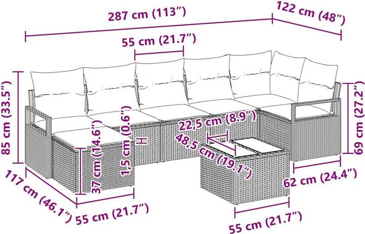 Produktbild vidaXL Hamza