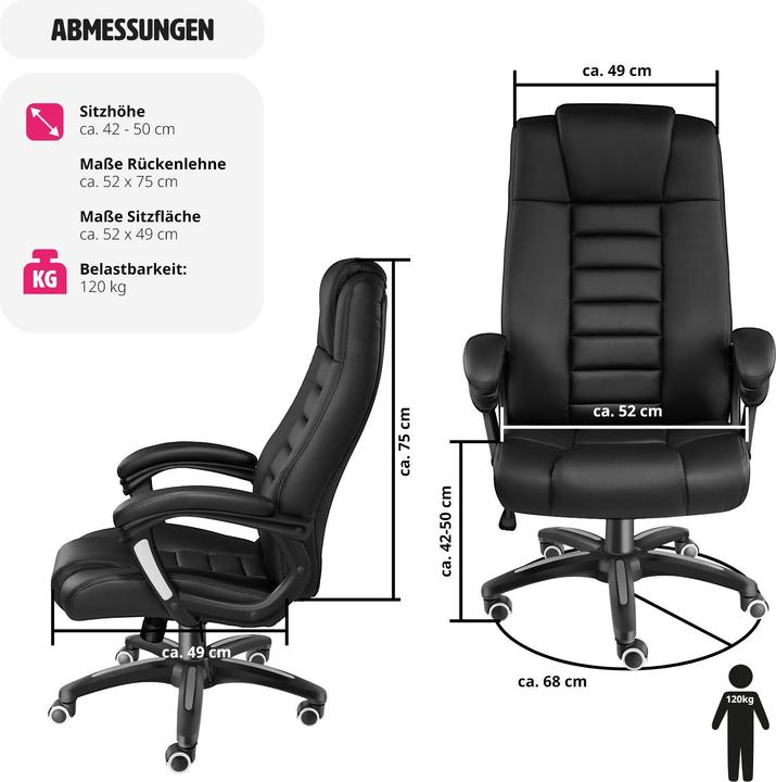 Produktbild tectake Chefsessel