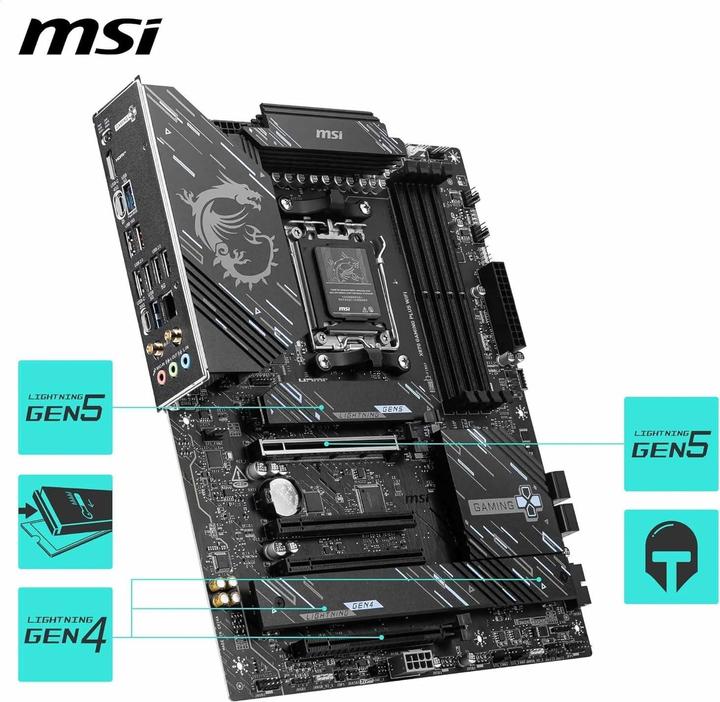 Image du produit MSI X870 GAMING PLUS WiFi (AM5, AMD X870, ATX)