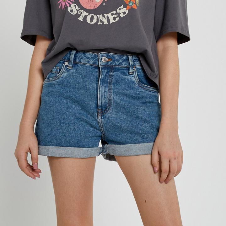 Image du produit La Redoute Collections Short en jean taille haute