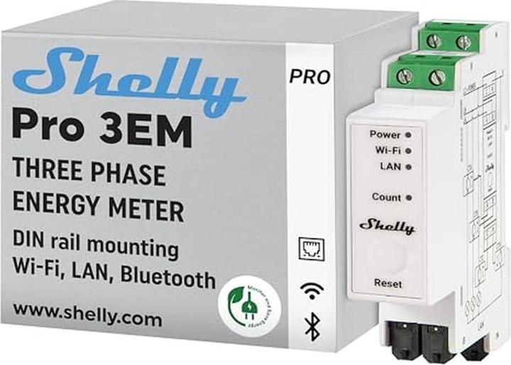 Actual product image Shelly Pro 3EM 400A