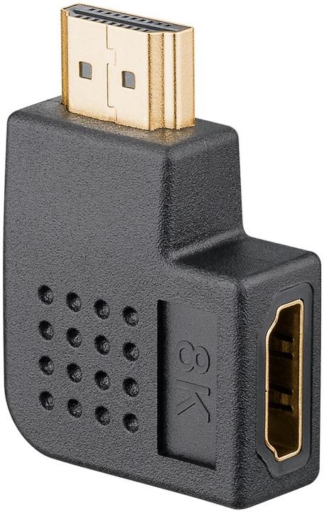Actual product image Goobay HDMI angle adapter 90°, gold-plated 8K@60HZ