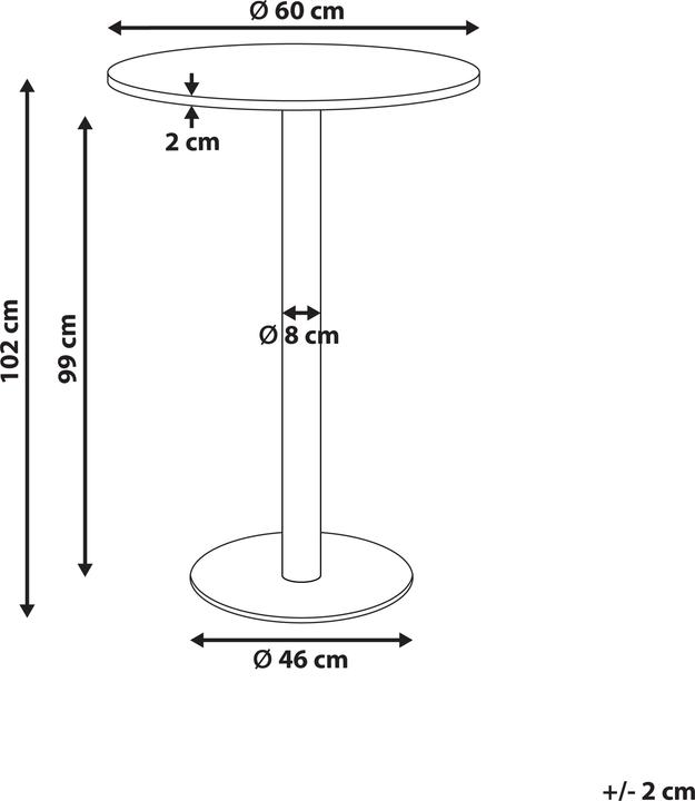 Actual product image Beliani Morella (Ø 60 x 102 cm)