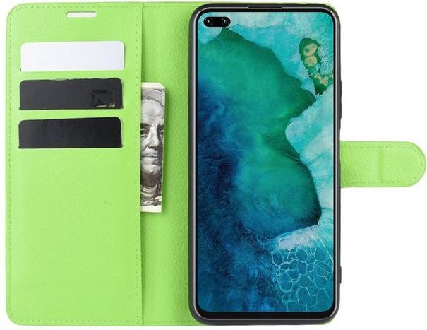 Actual product image MU Classic Litchi Leather Bookcover Series (Honor V30, Honor V30 Pro)