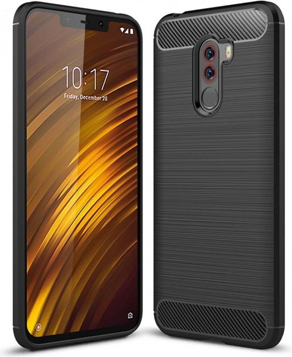 Screenguard Xiaomi POCOPHONE F1 Cover Carbon Brushed Soft TPU (Xiaomi Pocophone F1)