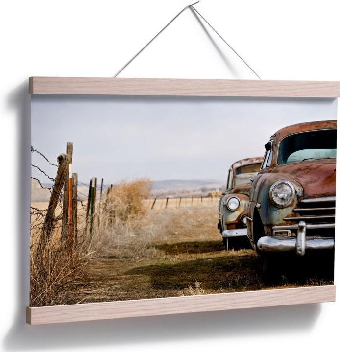 Immagine prodotto Trenddeko Vecchie auto arrugginite (45 x 30 cm)