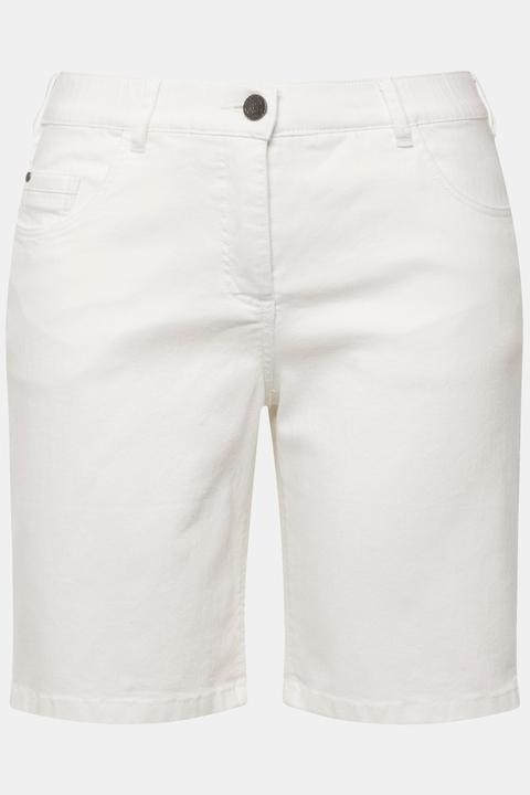 Actual product image Ulla Popken Basic Denim Mandy Bermuda Shorts (60)