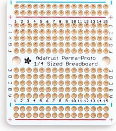 Actual product image Adafruit Perma-Proto Quarter-sized Breadboard PCB (Breadboard)