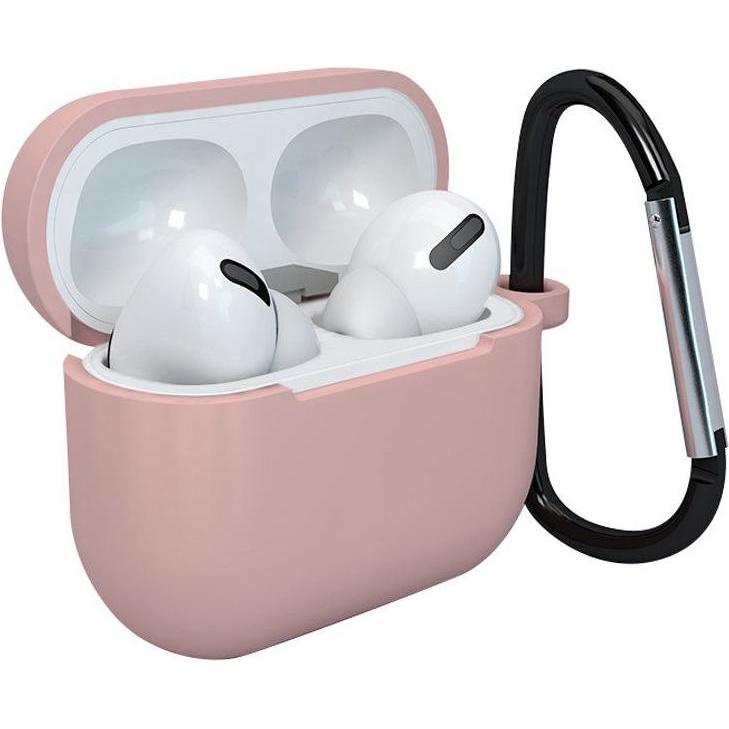 Hurtel Hülle für AirPods 3 Silikon Softcase für Kopfhörer + Schlüsselanhänger Karabinerverschluss Anhänger (Kopfhörer Ta...