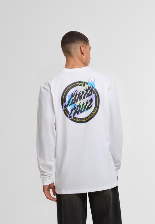 Actual product image Santa Cruz Holo Flamed Dot Longsleeve - 125529 (S)