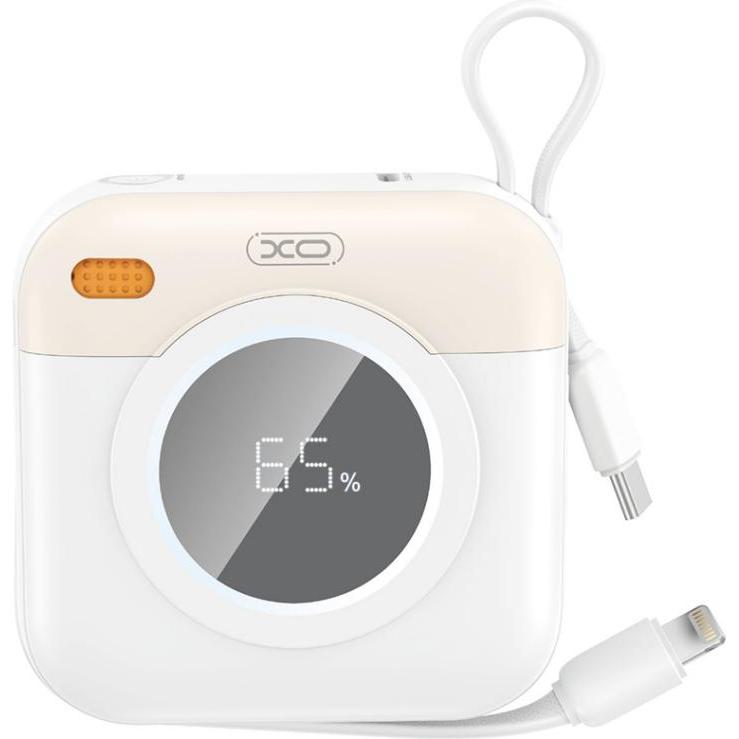 xO Powerbank PR258, 10000mAh, 20W, QC + PD, Beige, Powerbank