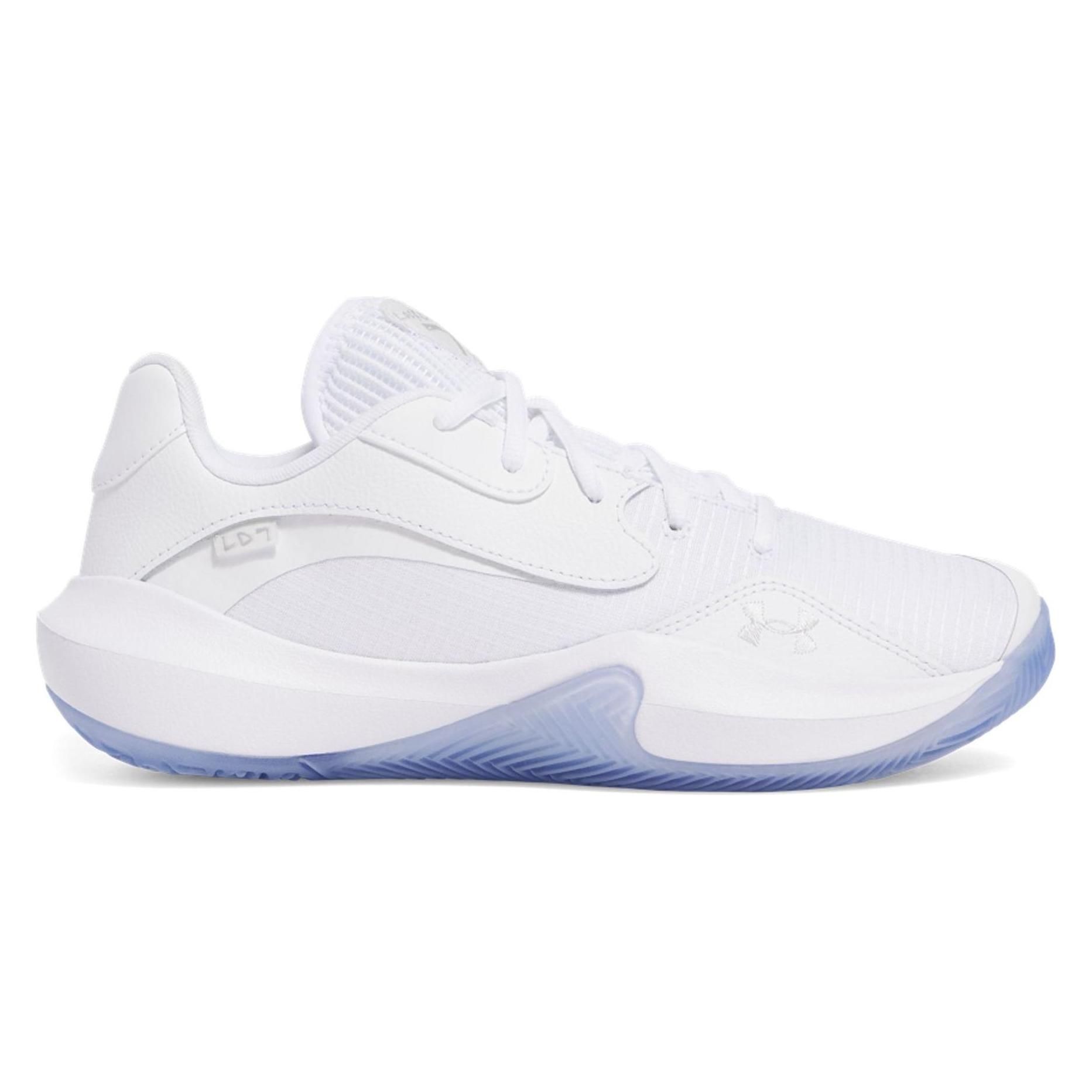 Under Armour, Herren, Hallenschuhe, Basketballschuhe Für Erwachsene Lockdown 7 Weiss (41), Weiss