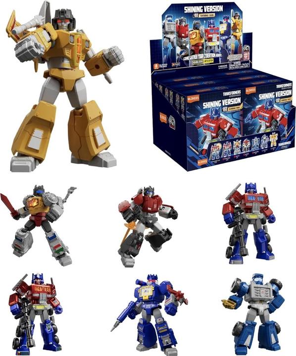 Actual product image Blokees Transformers assortment figurines Plastic Model Kit Shining Version 02 Shining 1985 (9)