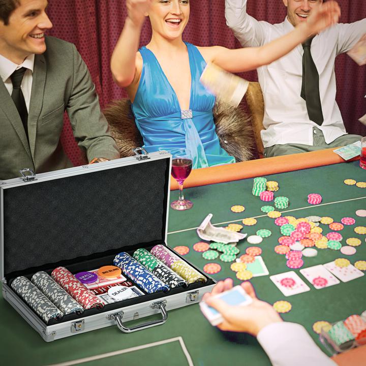 Produktbild SportNow Pokerkoffer mit 300 Chips (Deutsch, Englisch)