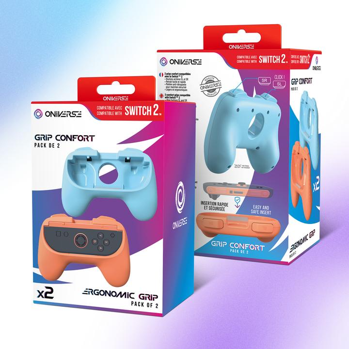 Actual product image Oniverse Grip pair for Joycons (Switch 2)