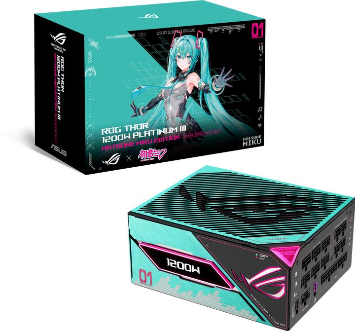 Actual product image ASUS ROG Thor Platinum III Hatsune Miku Edition (1200 W)