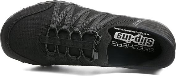 Image du produit Skechers 100593/BBK Breathe-Easy-Roll-With-Me Baskets Femmes Chaussures de sport Slipper VEGAN noir (40)
