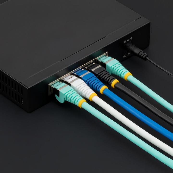 Actual product image StarTech COM 1m CAT6a Cable LSZH 10 Gigabit RJ45 LAN Cable SFTP Patch Cable CAT6a Installation Cable Abgesc (SFTP, CAT6a, 1 m)