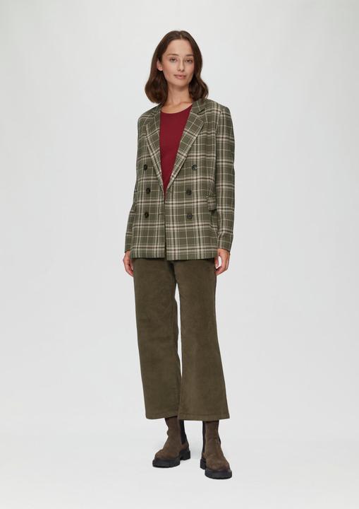 Produktbild S.Oliver Indoor-Blazer Langer Twillblazer mit Karomuster (38)