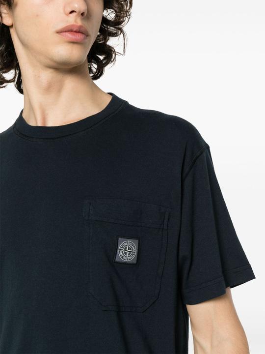 Actual product image Stone Island T-shirts And Polos Blue (XL)