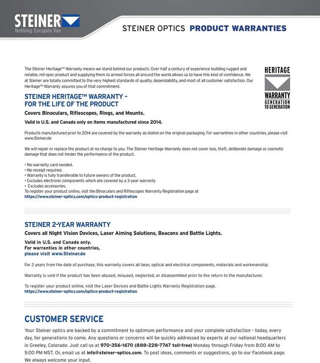 Produktbild Steiner Binocolo Predator (8x, 42 mm)