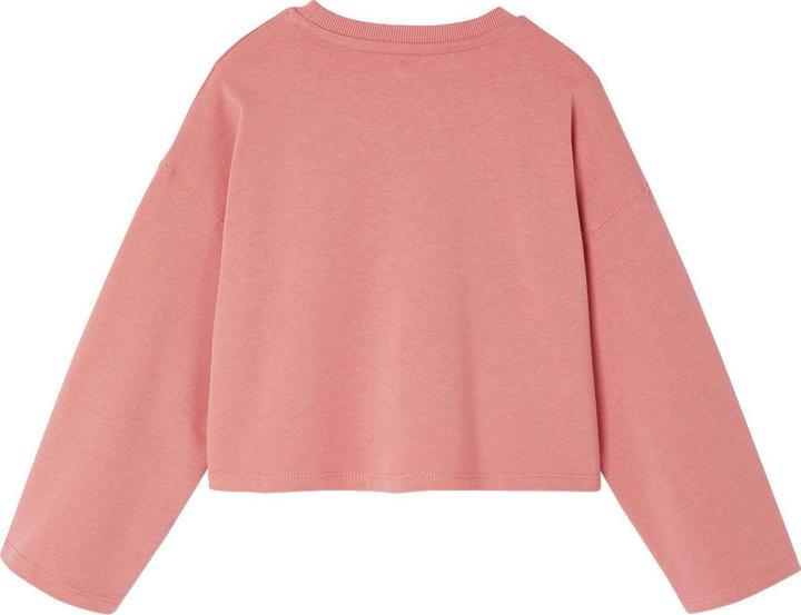 Actual product image Vertbaudet Mädchen Cropped-Shirt mit Pailletten-Schriftzug und Recycling-Baumwolle (92)