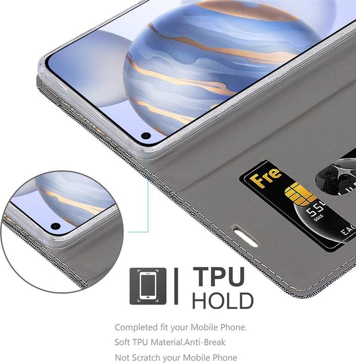 Produktbild Cadorabo Book Jeans Optik Cover (LG K30)