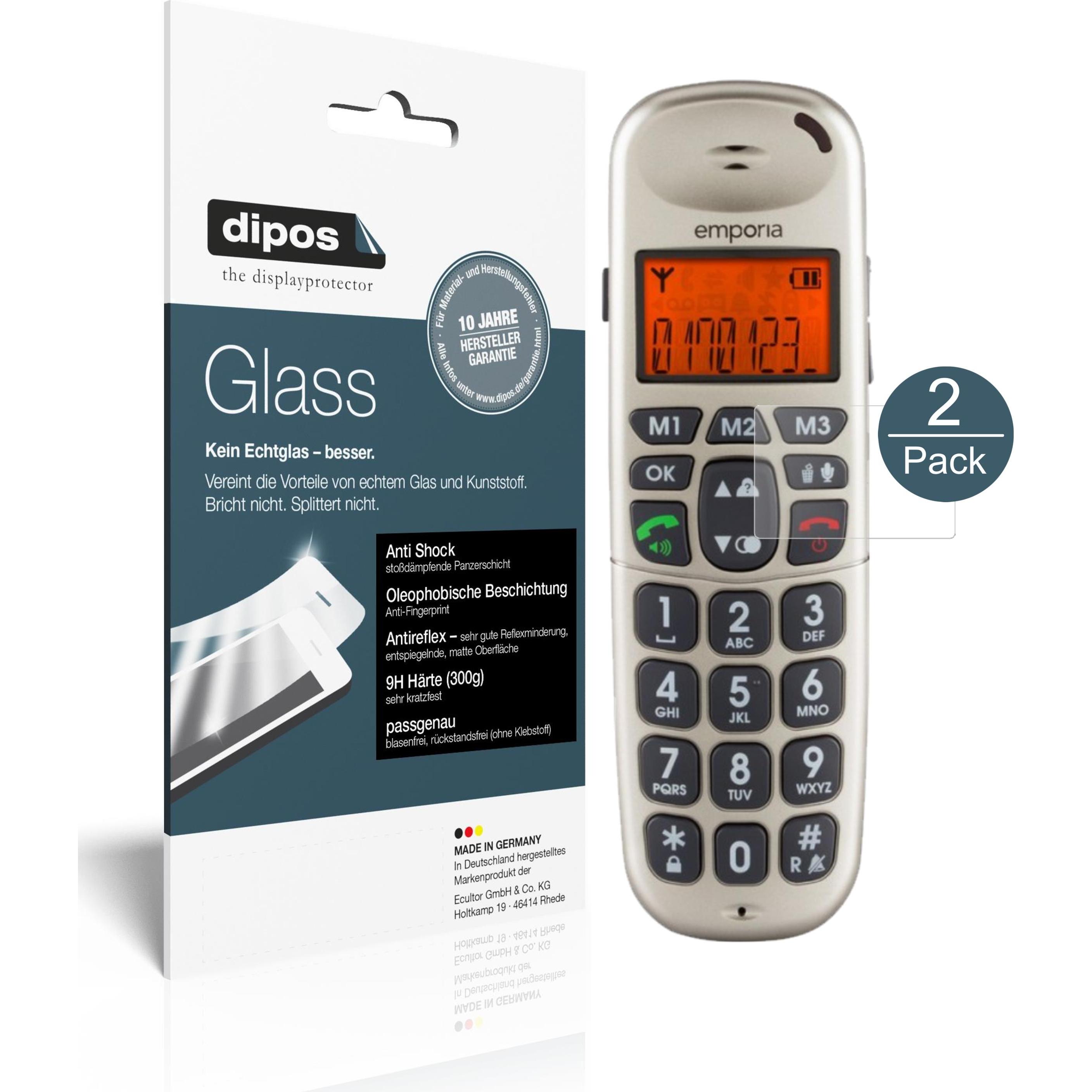 Dipos Displayschutz Anti-Shock (1 Stück, Emporia D40), Smartphone Schutzfolie, Transparent