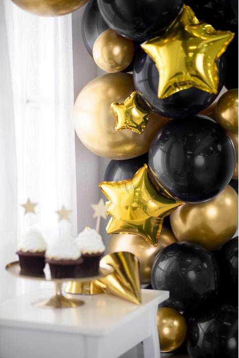 Produktbild Partydeco Luftballon Glossy Gold, Ø 12 cm, 50 Stück (50 x)