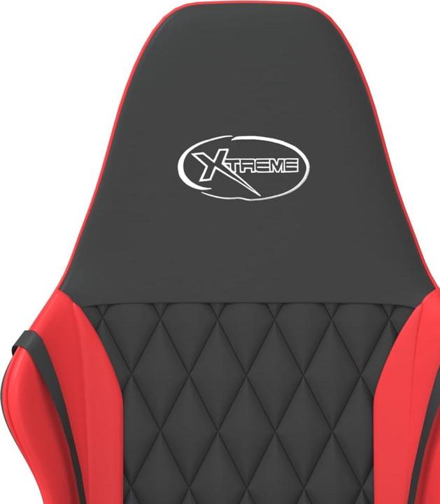 Image du produit vidaXL Gaming-Stuhl Schwarz und Rot Kunstleder,Farbe: Schwarz und