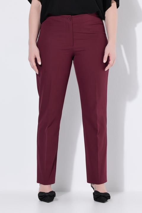 Produktbild Ulla Popken Hose, gerades Bein, Elastikbund, Stretch (52)