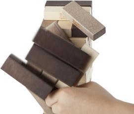 Actual product image Hasbro Gaming Jenga Game: Rustic Series Edition - Amazon Exclusive (German)