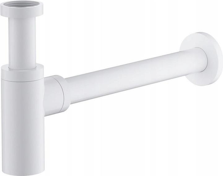 Omnires flaschenförmiger weisser Waschbeckensiphon (Bottle siphon)