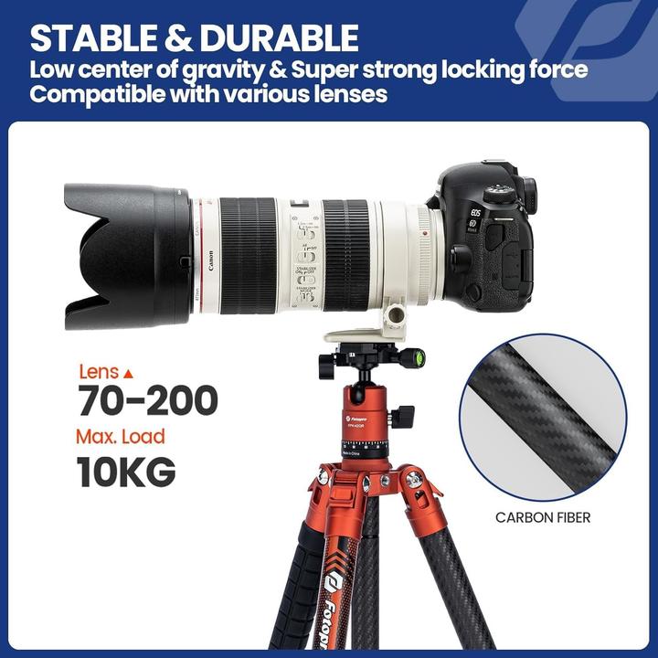 Productafbeelding Fotopro Koolstofvezel statief met kogelkop (Koolstof)