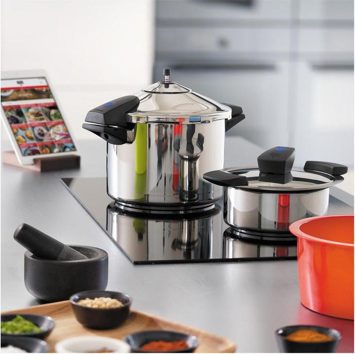 Image du produit Kuhn Rikon HOTPAN® COMFORT cocotte à servir grise 2.0 L · Ø 18 cm (18 cm, Cocotte + faitout, Acier inoxydable)